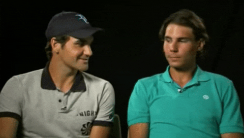 Roger Federer Laughing GIF