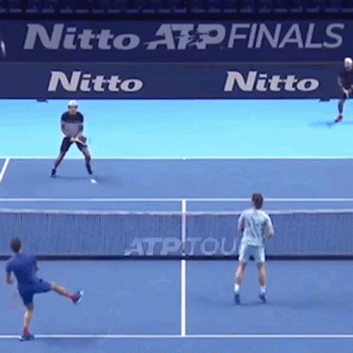 Roger Federer On Doubles GIF