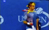 Roger Federer Rotating His Racket GIF