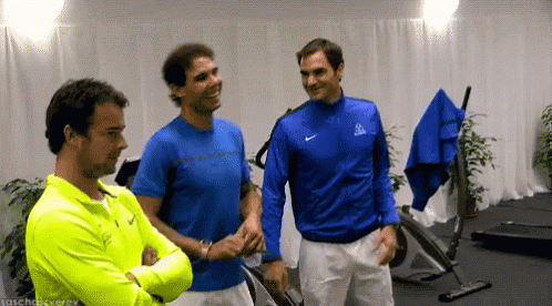 Roger Federer Shaking His Head GIF