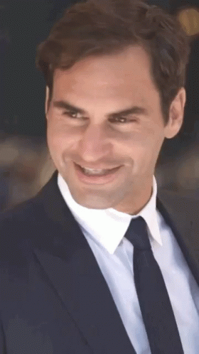 Roger Federer Smiling Brightly GIF