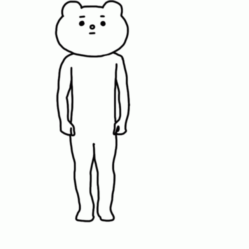 Bear Illustration Kneeling Roger That GIF