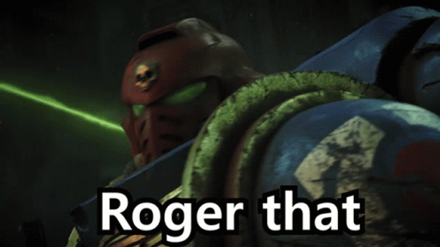 Roger That War Hammer GIF