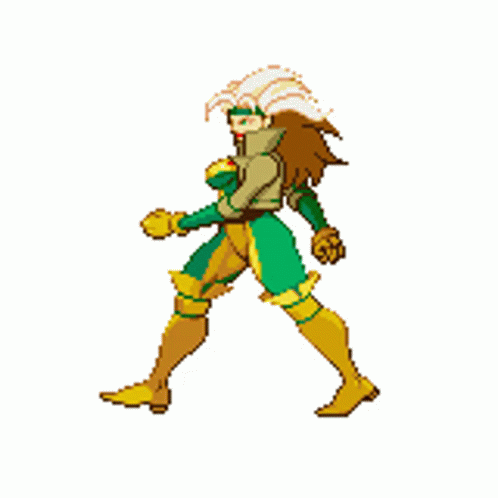 Rogue Xmen Power Walking GIF