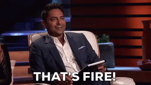 Rohan Oza On Shark Tank That's Fire GIF