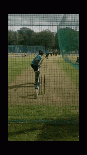 Rohit Sharma Bowled Net Practice GIF