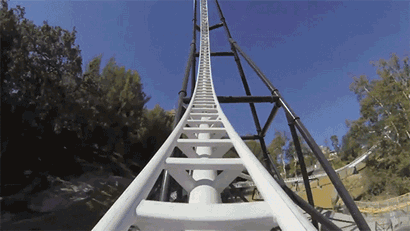 Roller Coaster Pov Full Throttle GIF