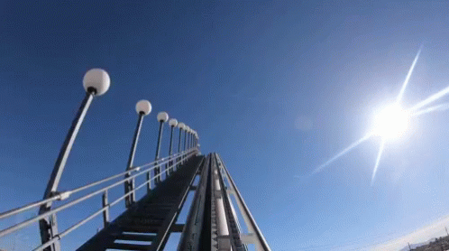 Roller Coaster With Stairs to the Top