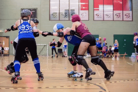 Roller Derby Player Number 1939 GIF