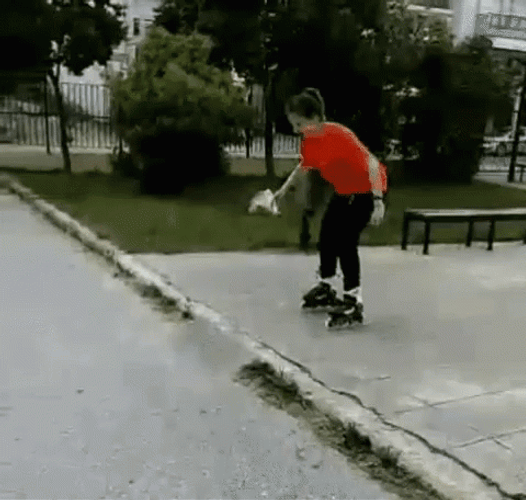 Roller Skating 480 X 456 Gif GIF