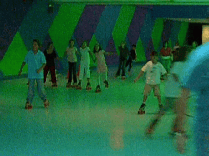 Roller Skating With Friends GIF