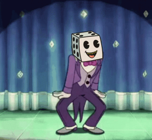 Rolling Dice Dancing Human Dice Head GIF