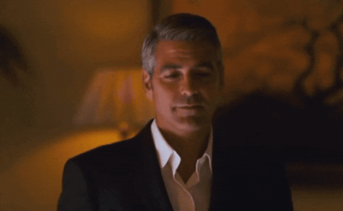 Rolling Eyes George Clooney GIF