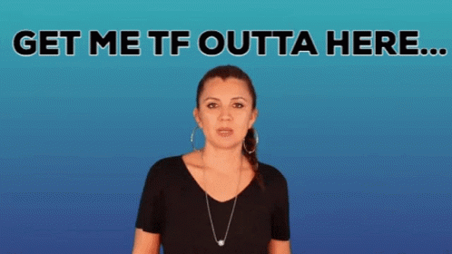Rolling Eyes Get Me Outta Here GIF