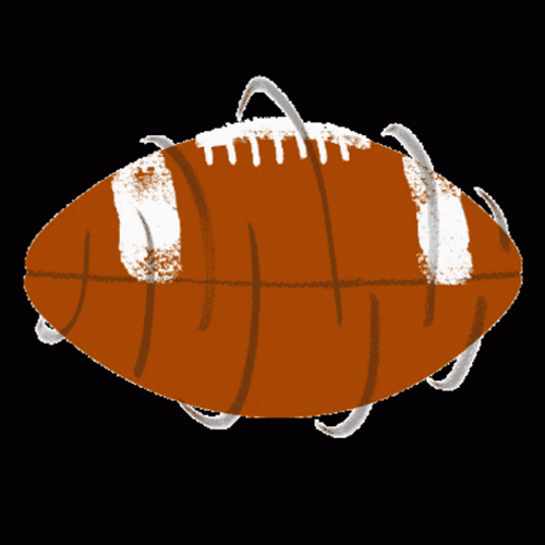 Rolling Football Rugby Ball GIF