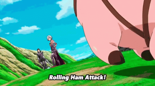 Rolling Ham Attack GIF