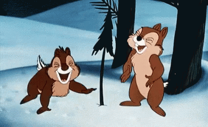 Rolling On The Floor Laughing Chip An Dale GIF