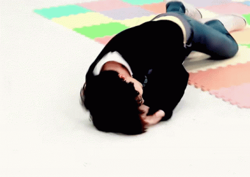 Rolling On The Floor Laughing Choi Soo Bin GIF