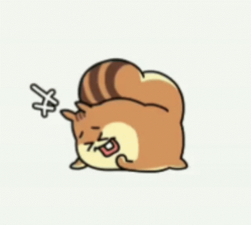 Rolling On The Floor Laughing Cute Squirrel GIF