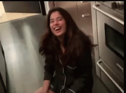 Rolling On The Floor Laughing Janhvi Kapoor GIF