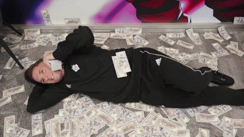 Rolling Pay Day Money GIF