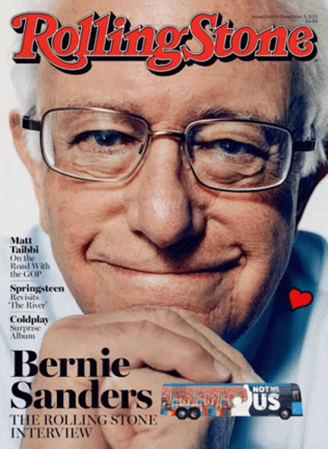 Rolling Stone Magazine Cover Bernie Sanders