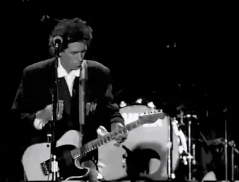 Rolling Stones Black And White Concert GIF