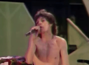 Rolling Stones Half Naked Show Mick Jagger GIF