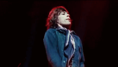Rolling Stones Jazzed Mick Jagger GIF