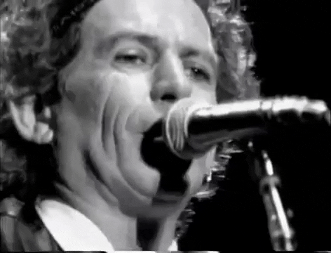 Rolling Stones Legendary Keith Richards Singing GIF