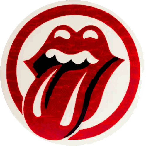 Rolling Stones Logo with Red Circle