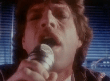 Rolling Stones Mick Jagger Zoom In GIF