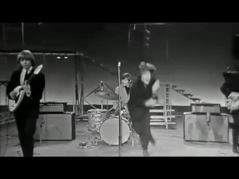 Rolling Stones Mick Jogger Vintage Performance GIF