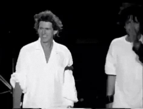 Rolling Stones Waving Classic Concert GIF