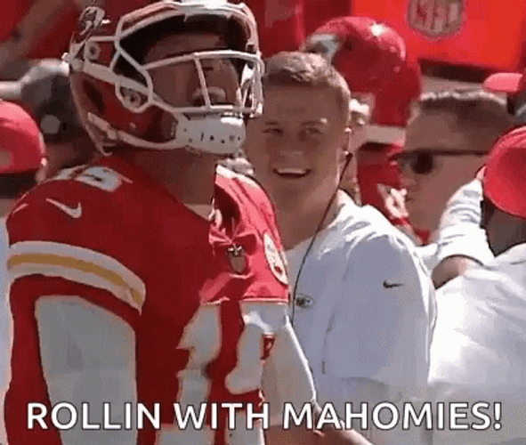 Rolling With Smilling Patrick Mahomes GIF