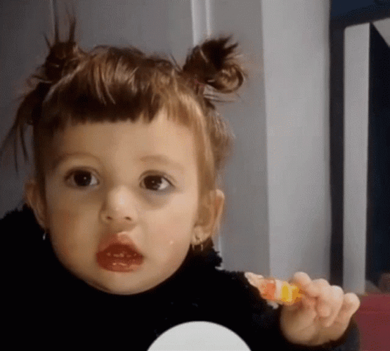 Rolls Eyes Of Cute Little Girl GIF
