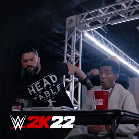 Roman Reigns 2k22 Flip Table GIF