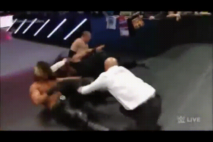 Roman Reigns Dive GIF