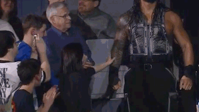 Roman Reigns Fan Girl Admiring GIF