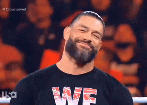 Roman Reigns Smiling We T-Shirt GIF