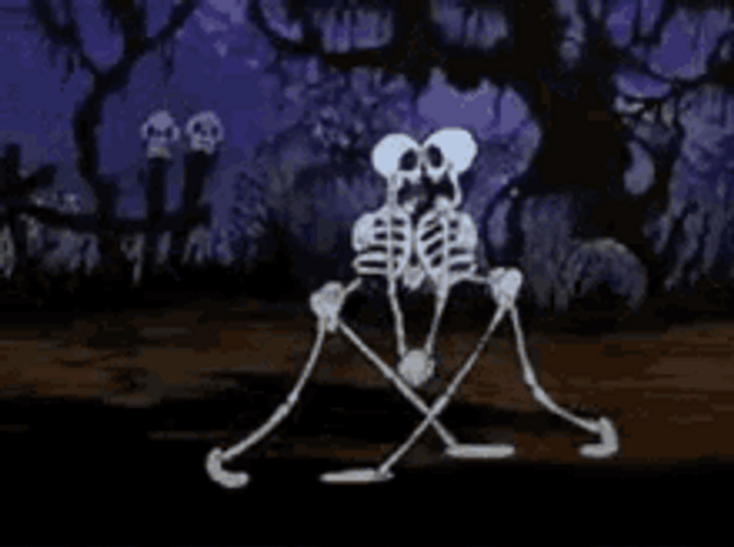 dancing skeletons gif