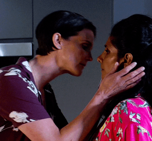 Romantic Couple Kiss Kiss GIF