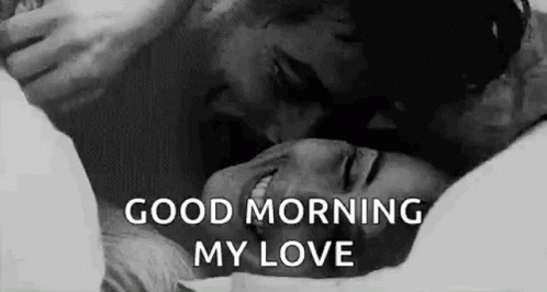 Romantic Good Morning Love Cuddling In Bed GIF
