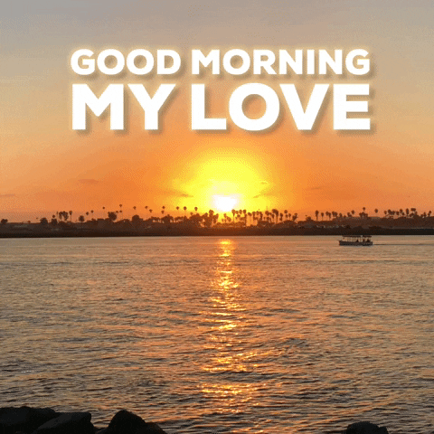 Romantic Good Morning Love Lake Sunrise GIF