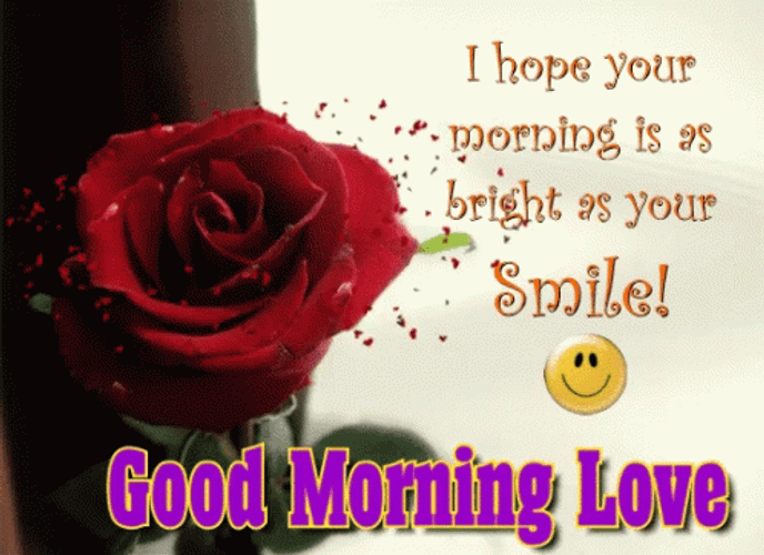 Romantic Good Morning Love Smile Greeting GIF
