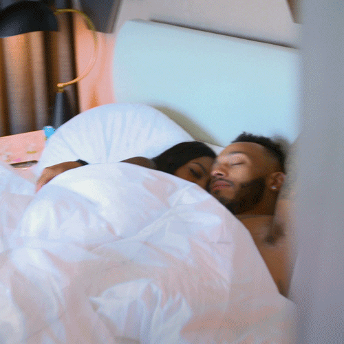 Romantic Good Morning Love Sweet Couple In Bed GIF