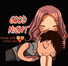 Romantic Good Night Sleeping On Lap GIF