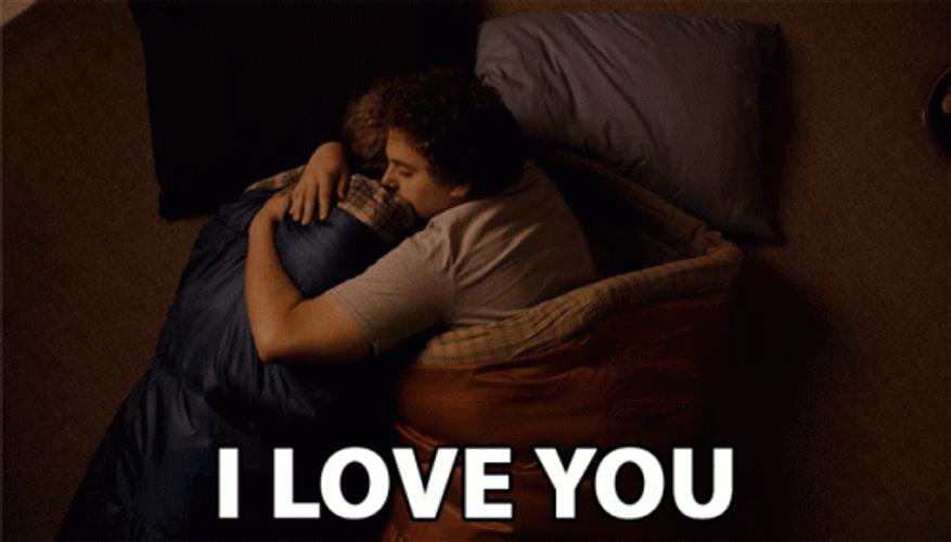 Romantic Hug Jonah Hill I Love You Superbad Movie GIF