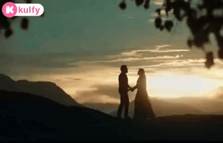 Romantic Hug Sunset Tamil Couple Relationship GIF