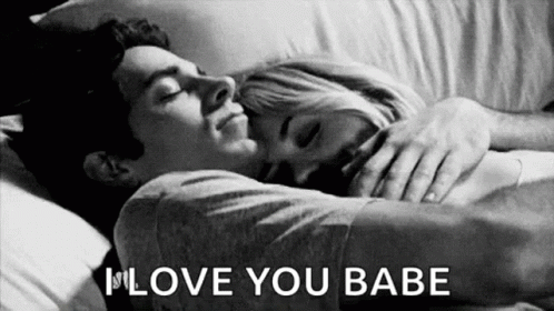 Romantic I Love You Bed Sweet Cuddles GIF